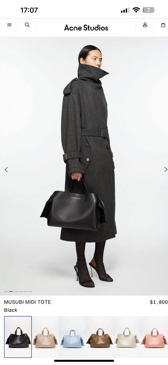 СУМКА ACNE STUDIOS детальное фото