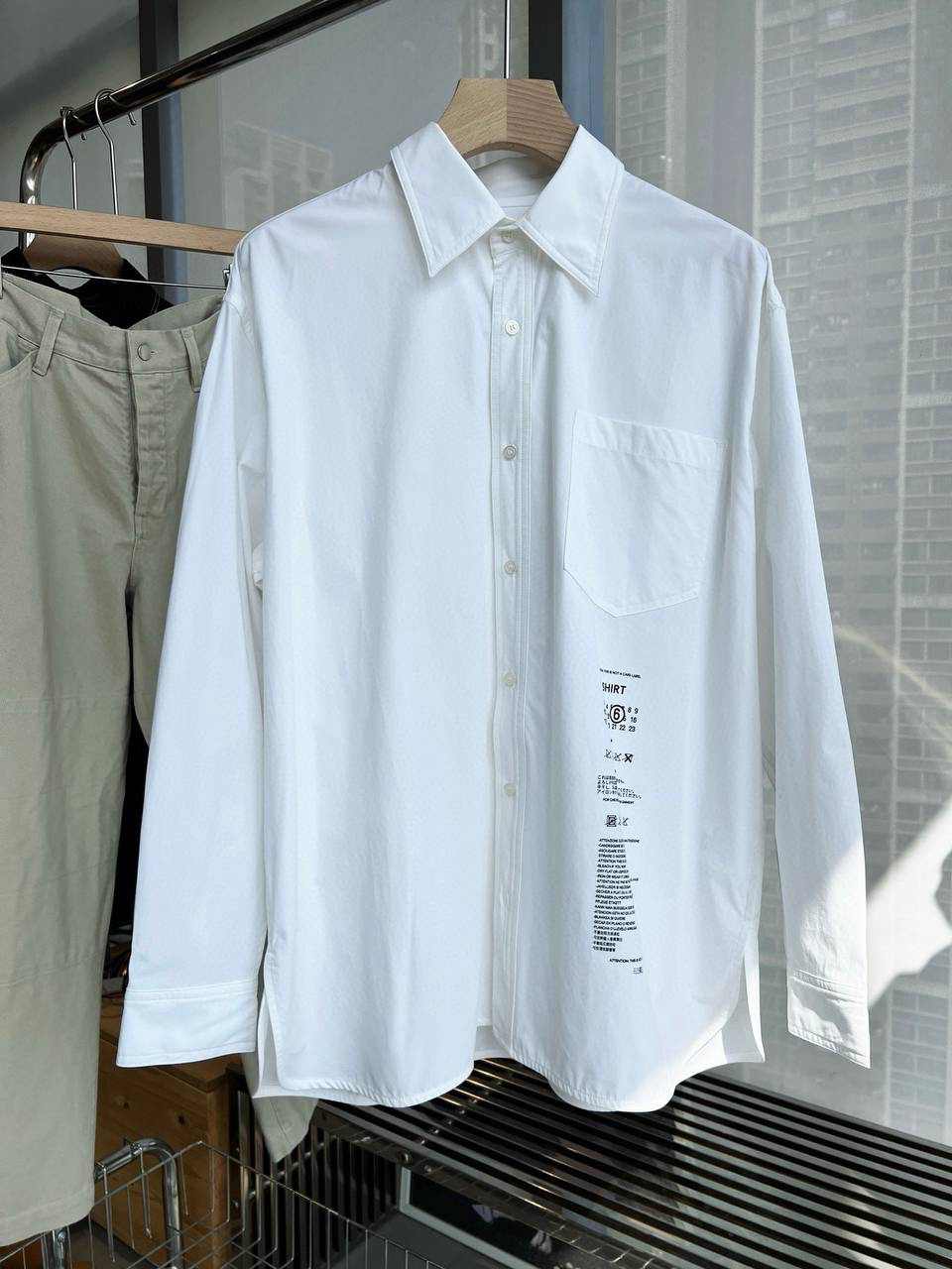 МУЖСКАЯ РУБАШКА MAISON MARGIELA детальное фото