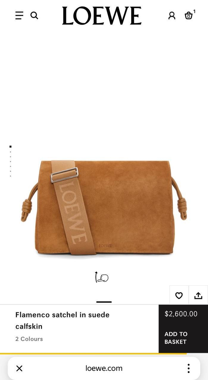МУЖСКАЯ СУМКА МЕССЕНДЖЕР LOEWE детальное фото
