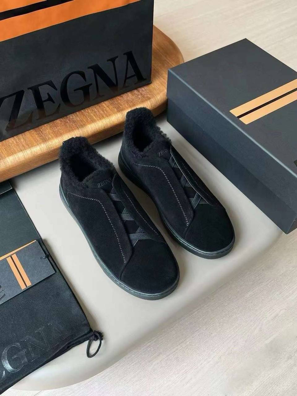 МУЖСКИЕ КЕДЫ ZEGNA детальное фото