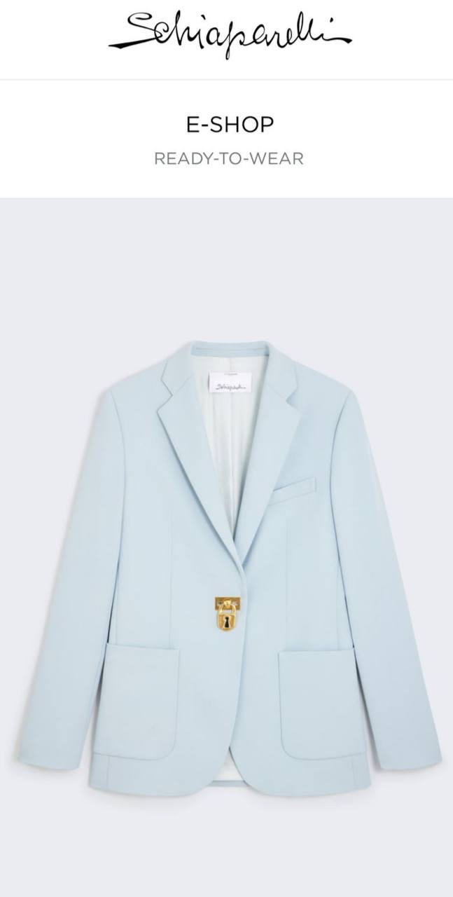 ПИДЖАК SCHIAPARELLI детальное фото