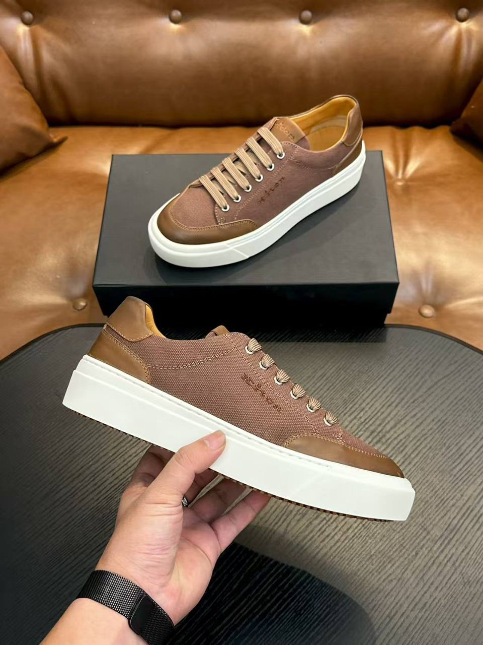 МУЖСКИЕ КЕДЫ KITON детальное фото