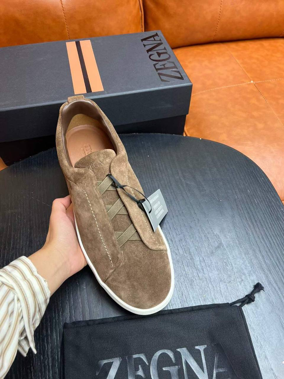 МУЖСКИЕ КЕДЫ ZEGNA детальное фото