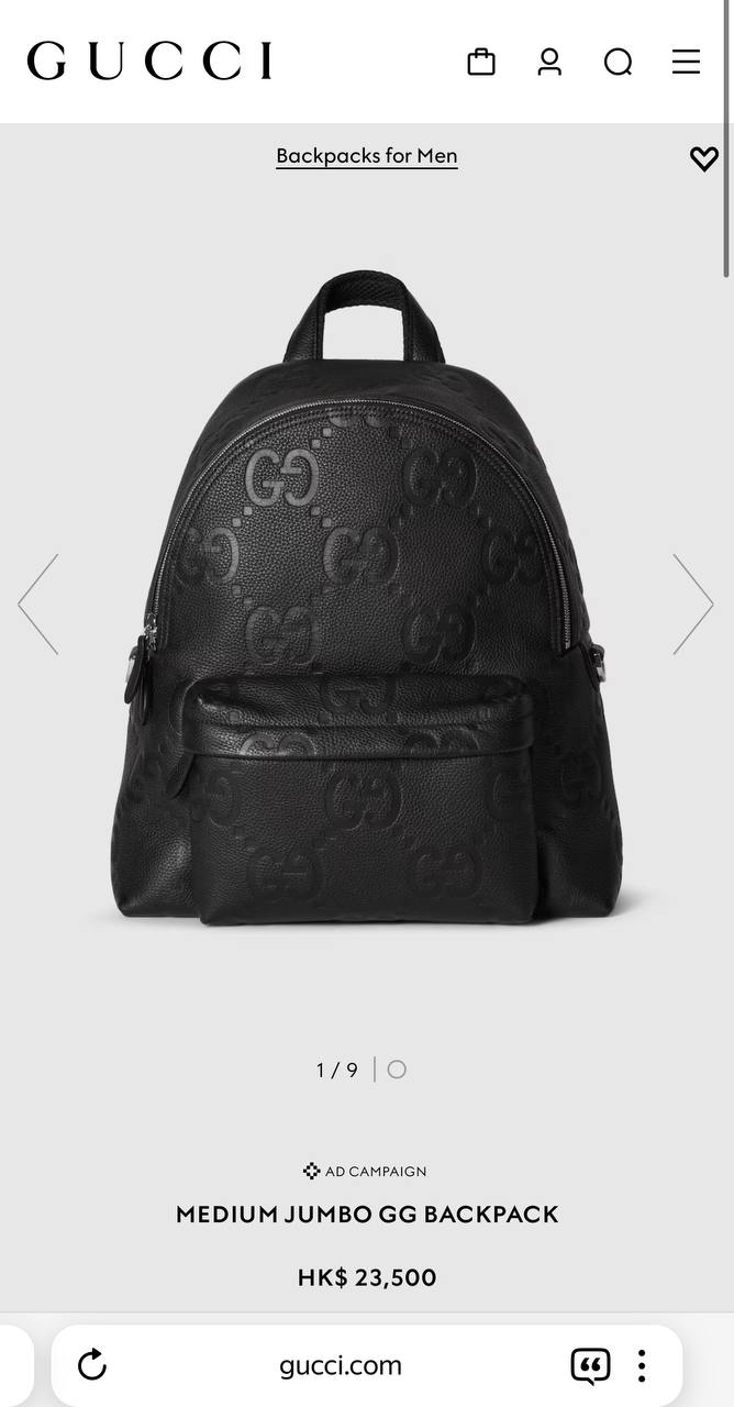 МУЖСКОЙ РЮКЗАК GUCCI детальное фото