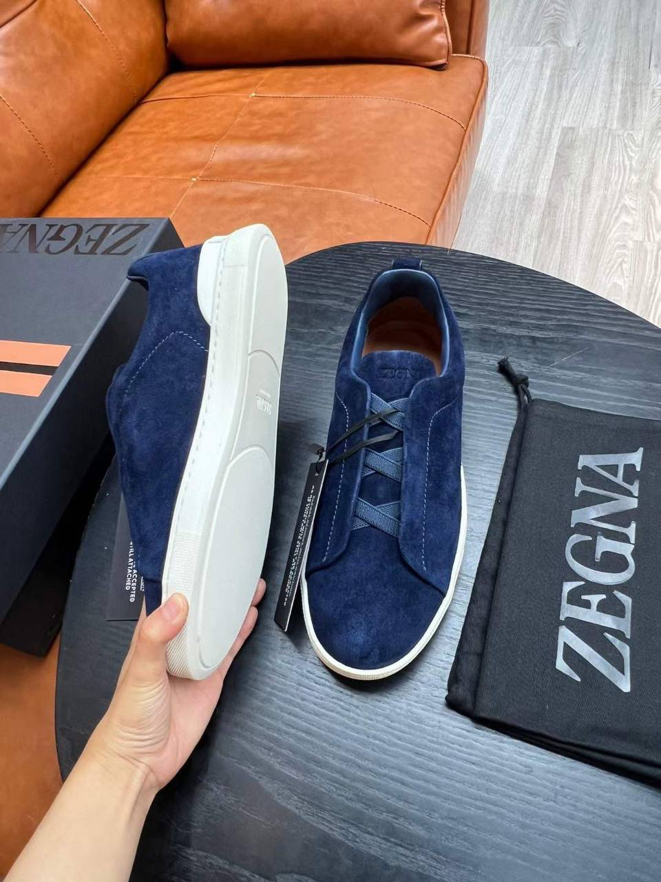 МУЖСКИЕ КЕДЫ ZEGNA детальное фото
