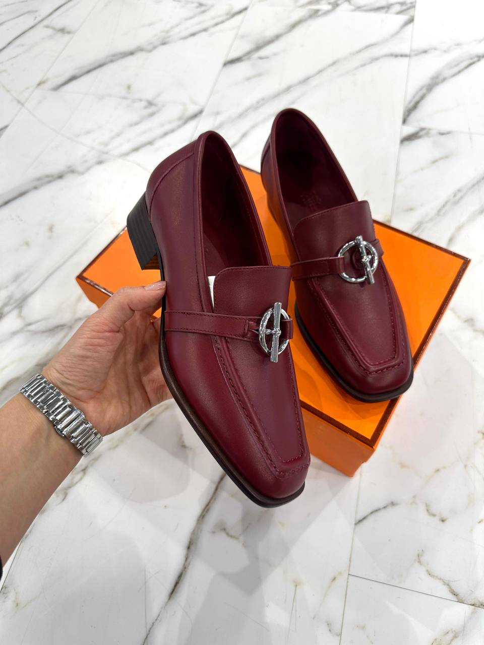 ЛОФЕРЫ HERMES детальное фото