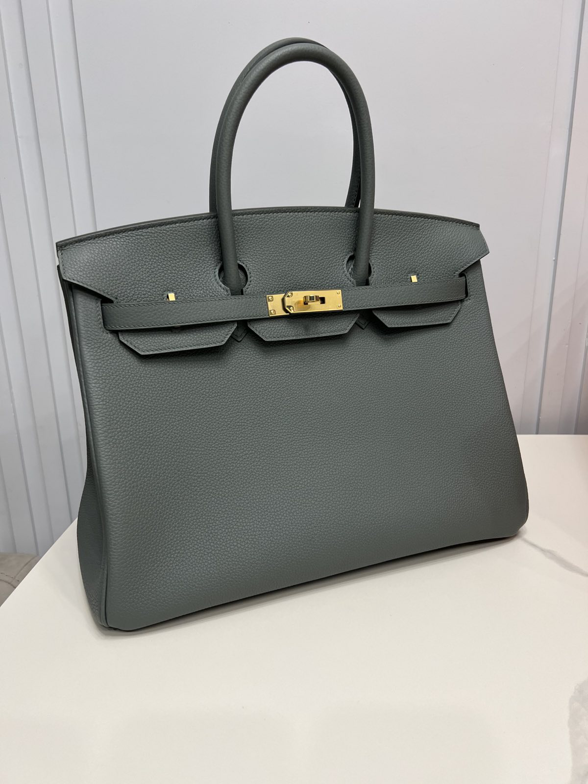 СУМКА HERMES BIRKIN 35 ручная работа детальное фото