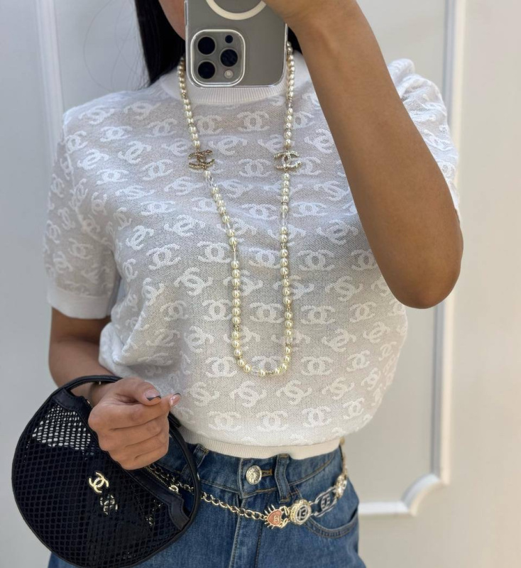 ФУТБОЛКА CHANEL фото