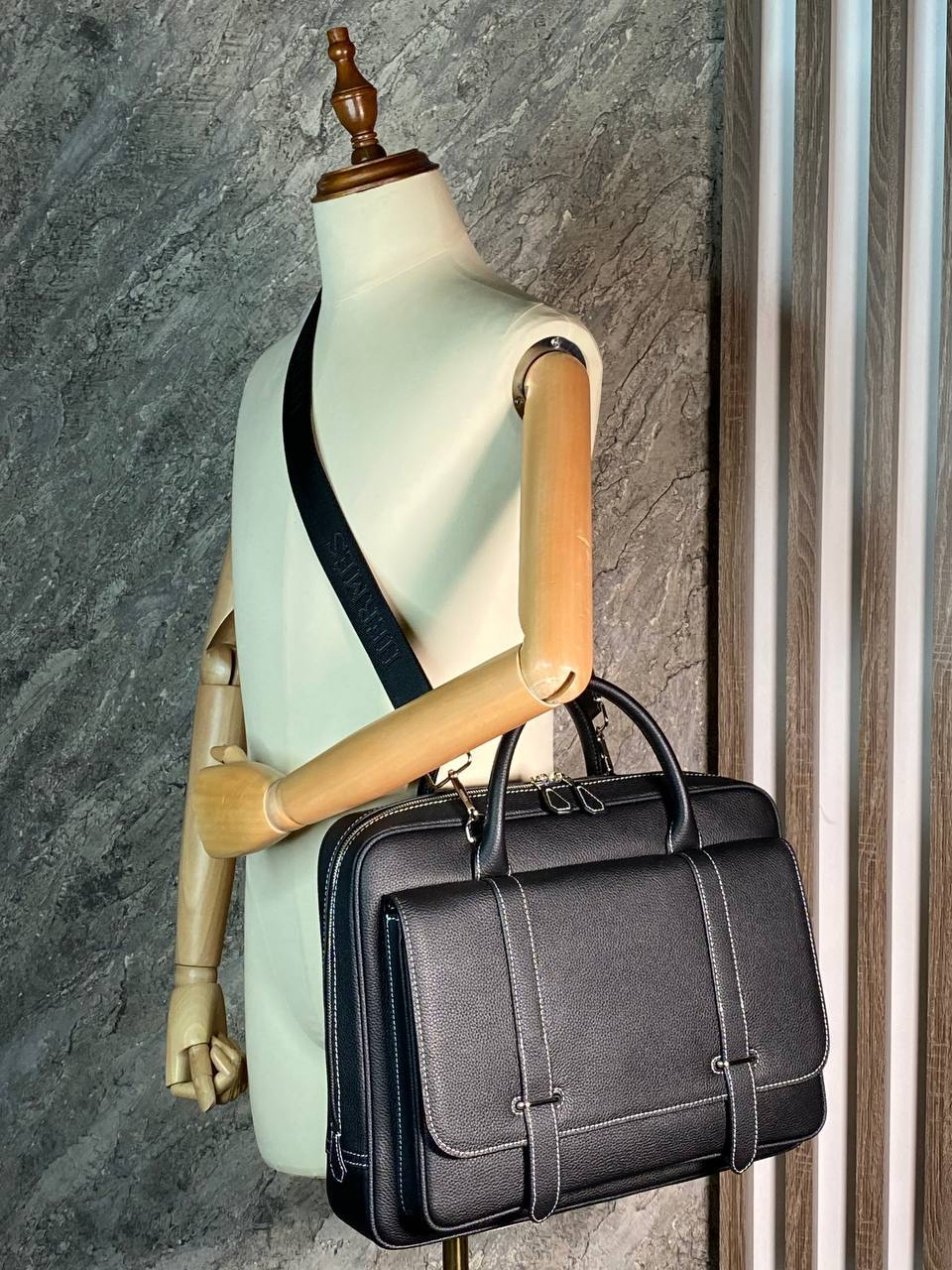МУЖСКОЙ ПОРТФЕЛЬ HERMES детальное фото