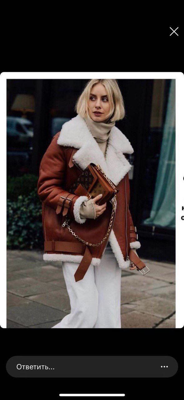 ДУБЛЕНКА ACNE STUDIOS детальное фото