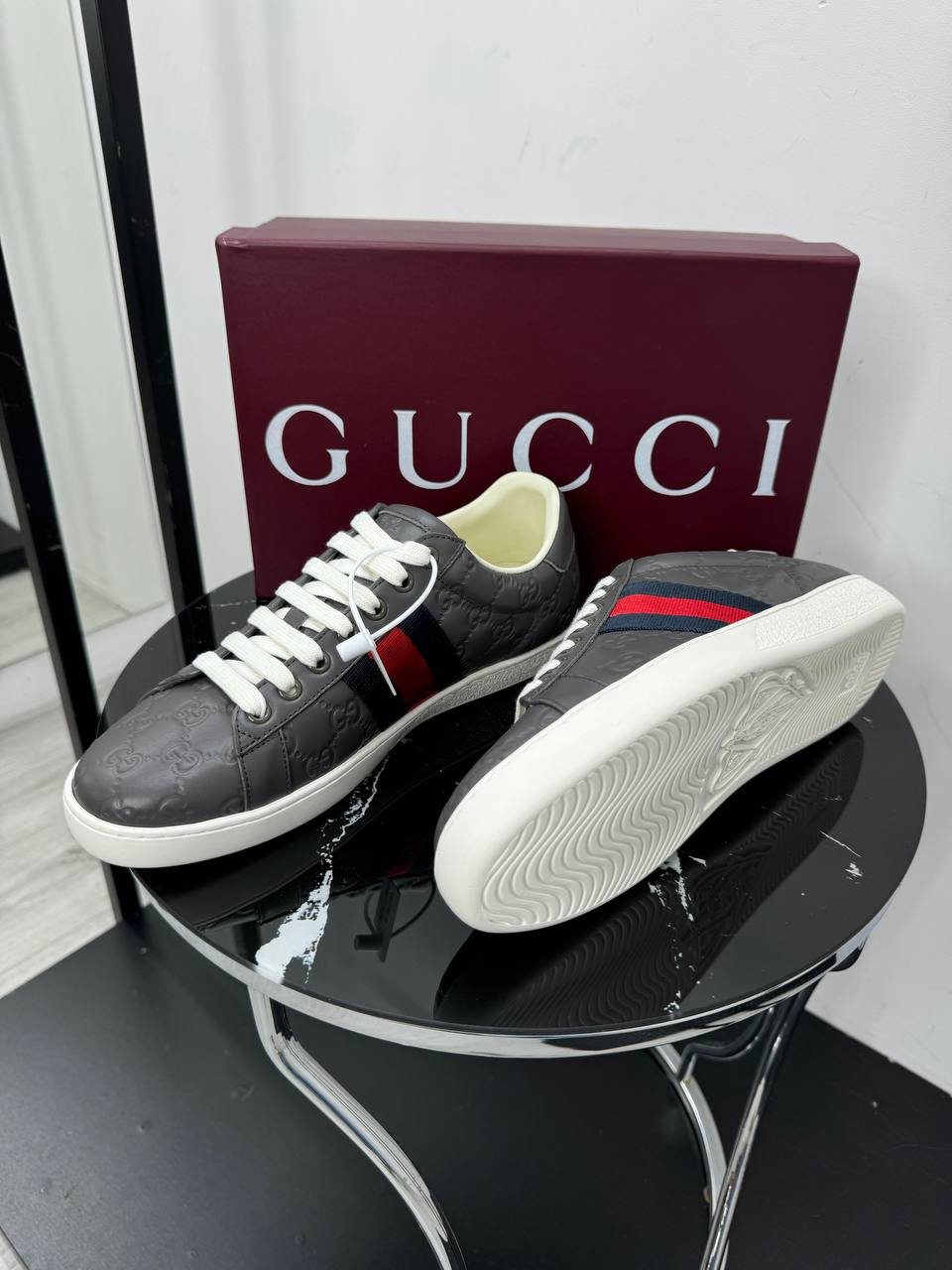 МУЖСКИЕ КЕДЫ GUCCI детальное фото