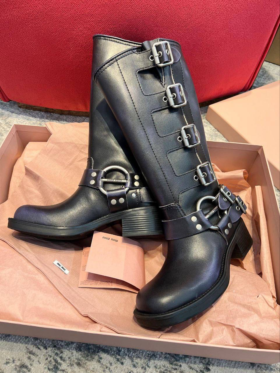 САПОГИ MIU MIU детальное фото