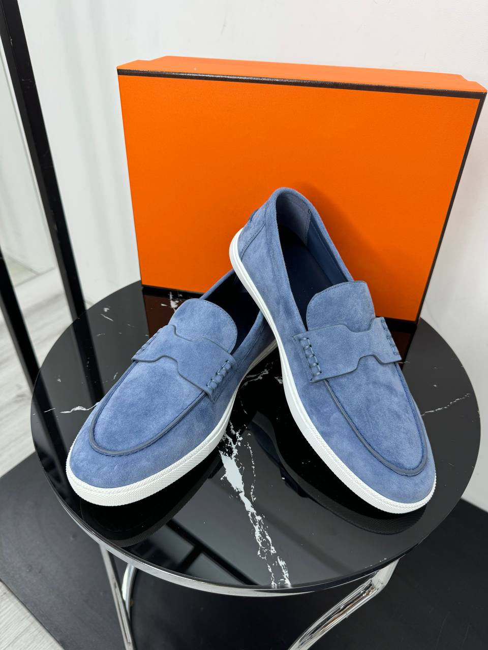 МУЖСКИЕ ЛОФЕРЫ HERMES детальное фото