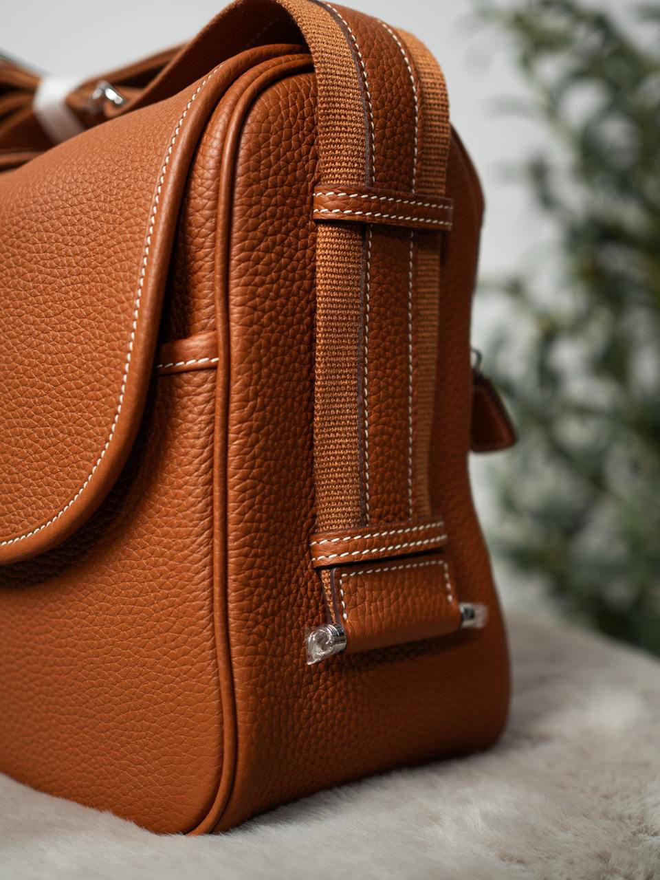 МУЖСКАЯ СУМКА МЕССЕНДЖЕР HERMES детальное фото