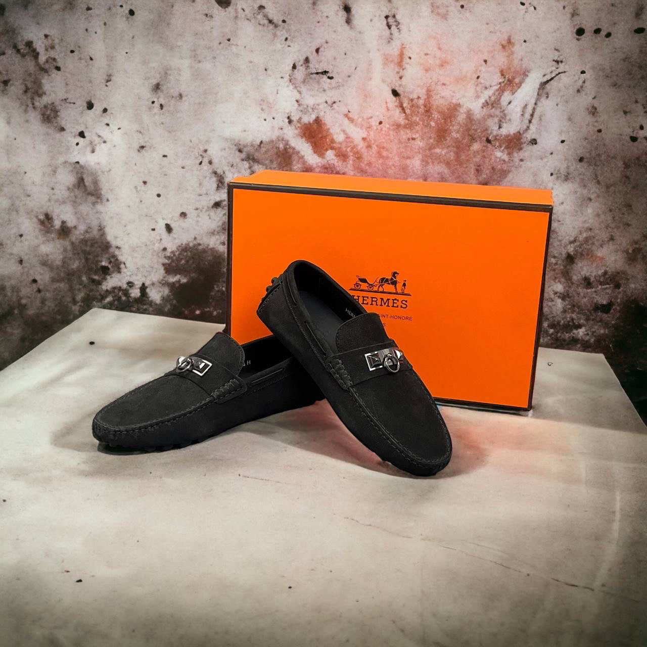 МУЖСКИЕ МОКАСИНЫ HERMES детальное фото