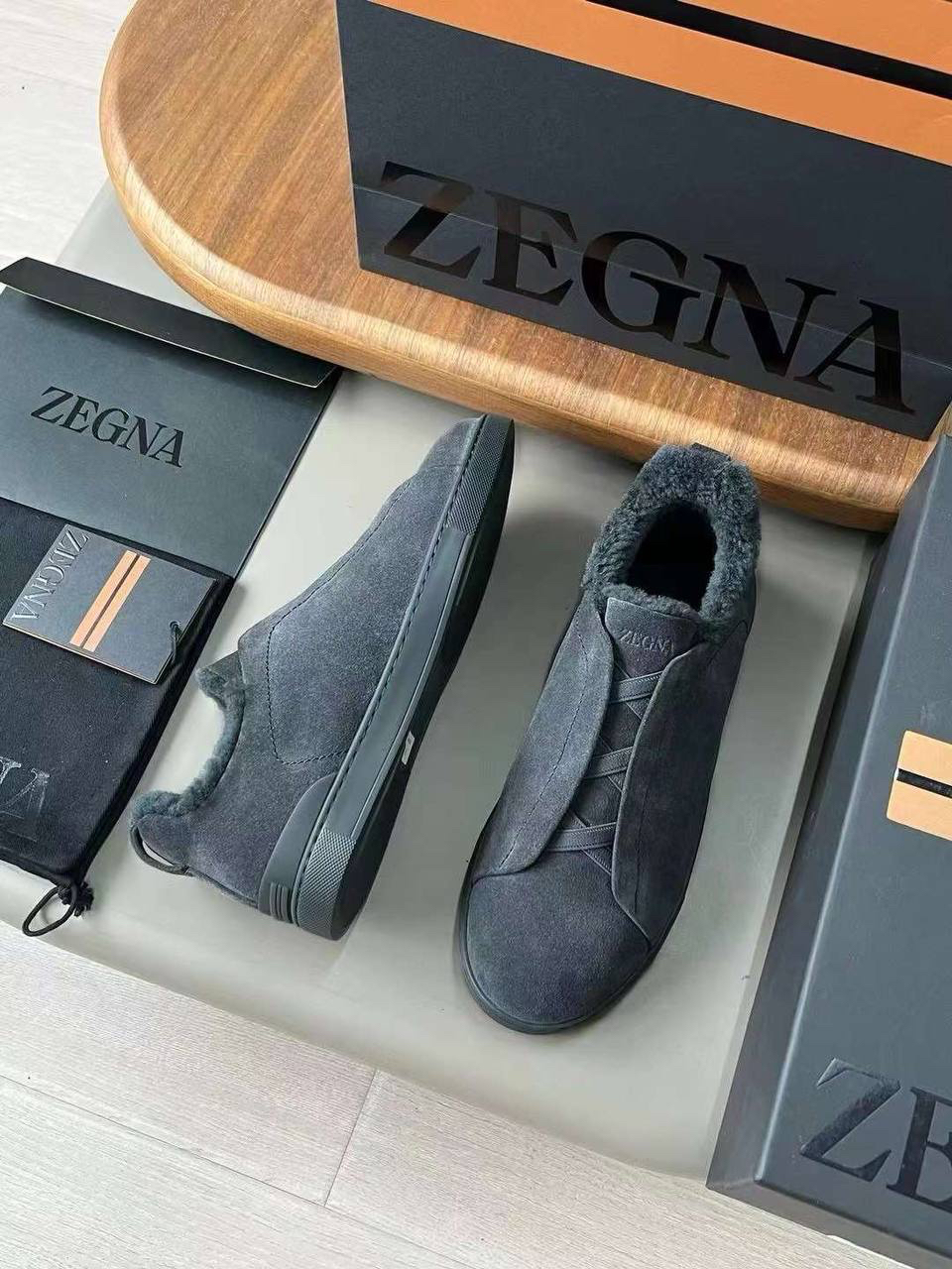 МУЖСКИЕ КЕДЫ ZEGNA детальное фото
