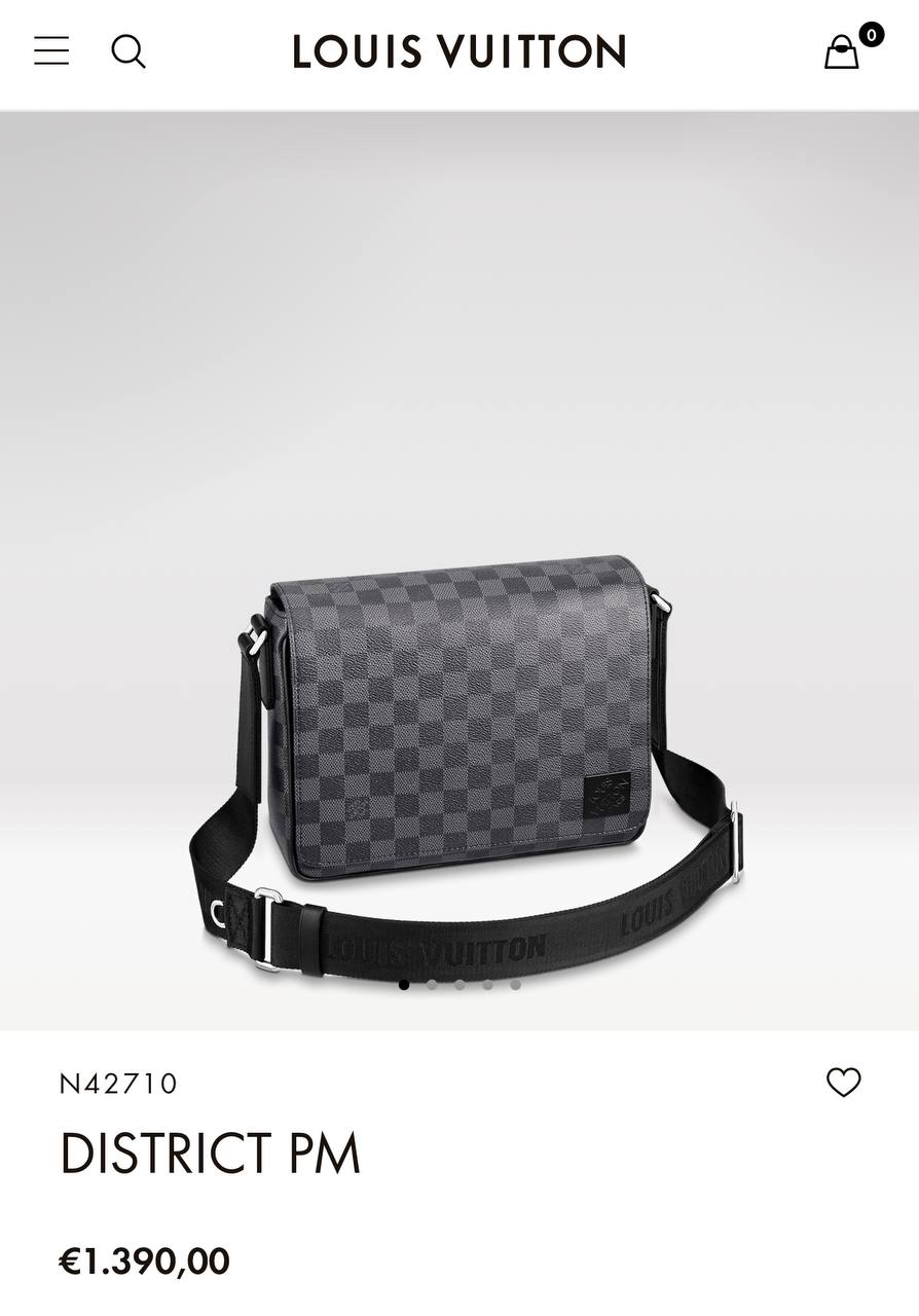 МУЖСКАЯ СУМКА МЕССЕНДЖЕР LOUIS VUITTON детальное фото