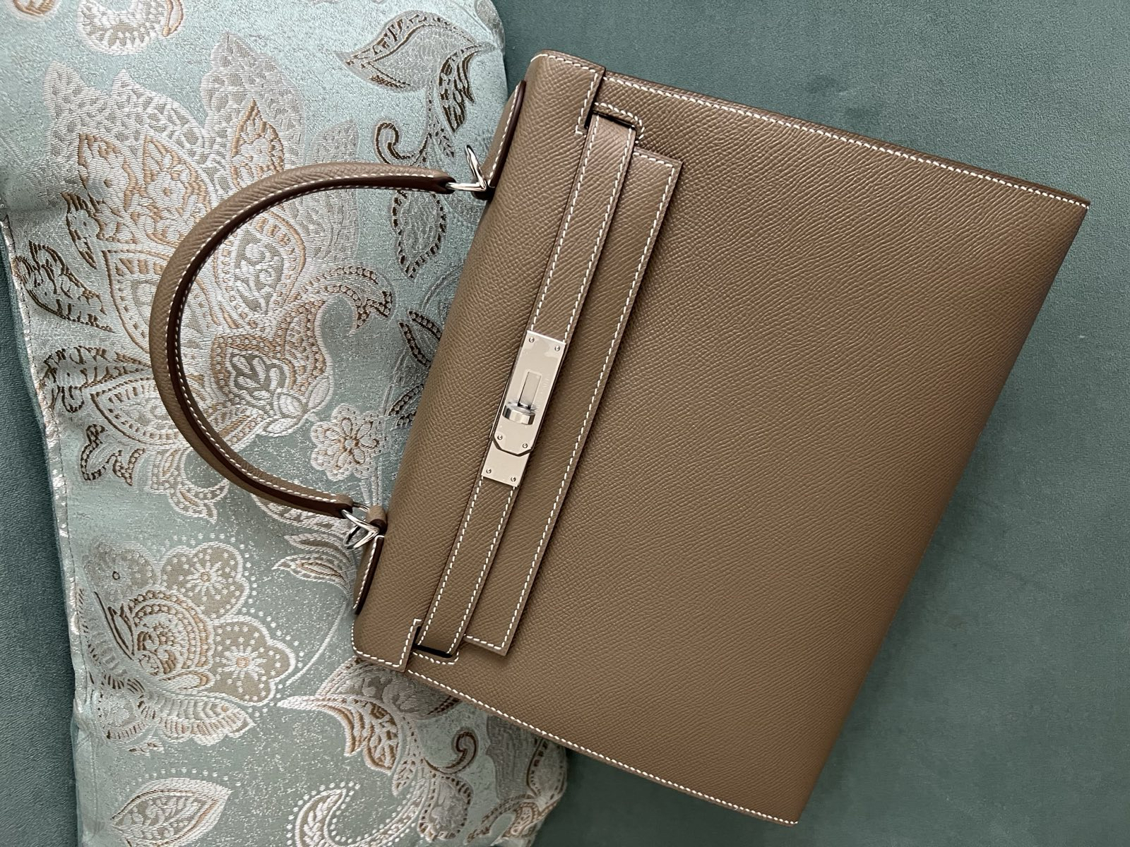 СУМКА HERMES KELLY 28 ручная работа детальное фото