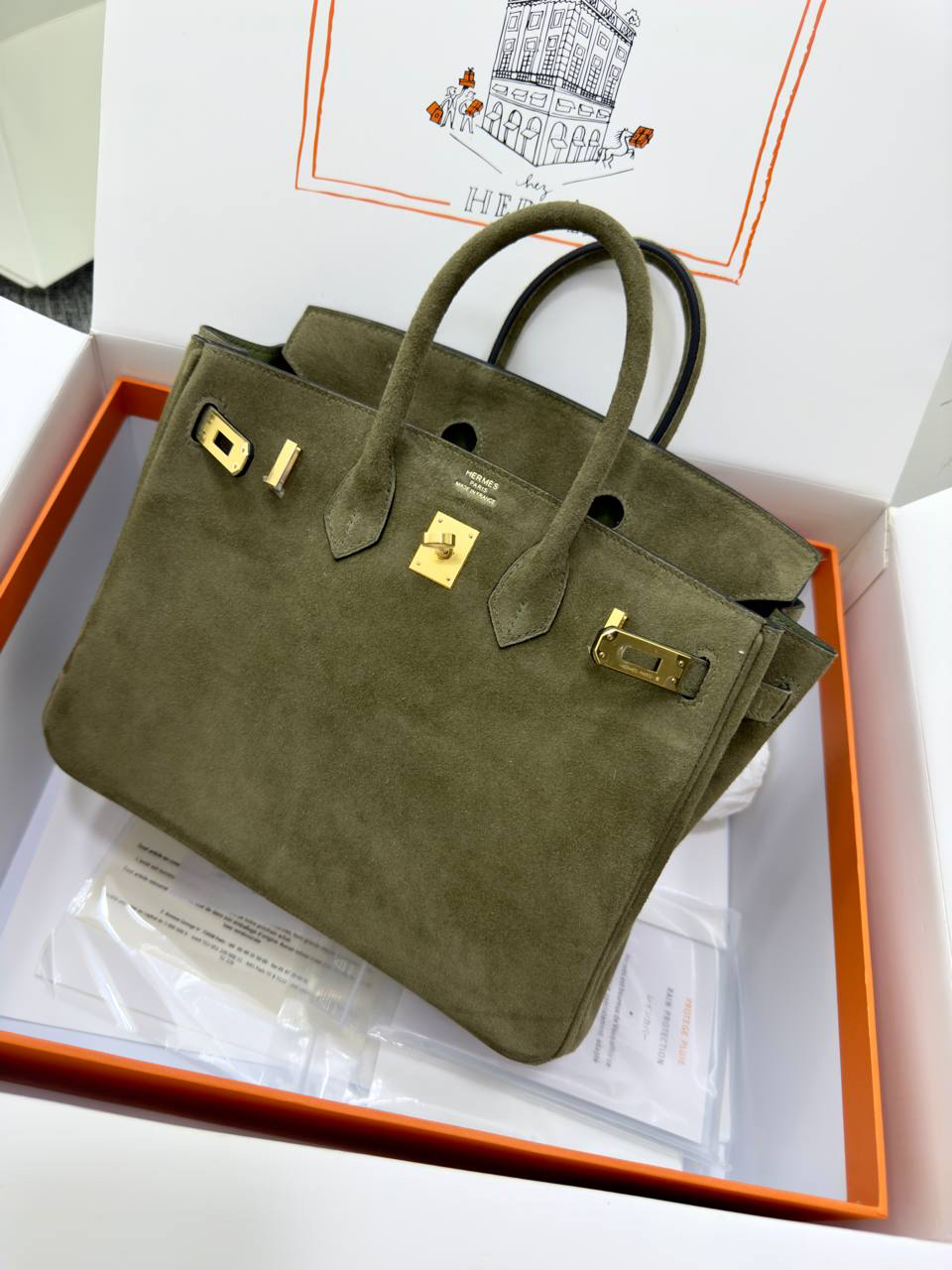 СУМКА HERMES BIRKIN 25 детальное фото