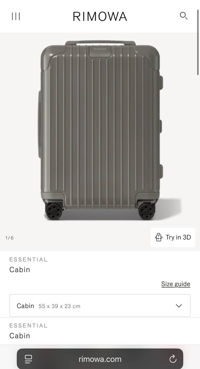 ЧЕМОДАН RIMOWA детальное фото