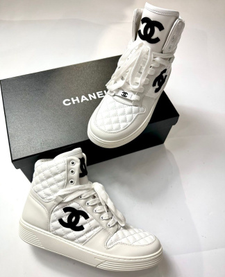 КЕДЫ ВЫСОКИЕ CHANEL фото