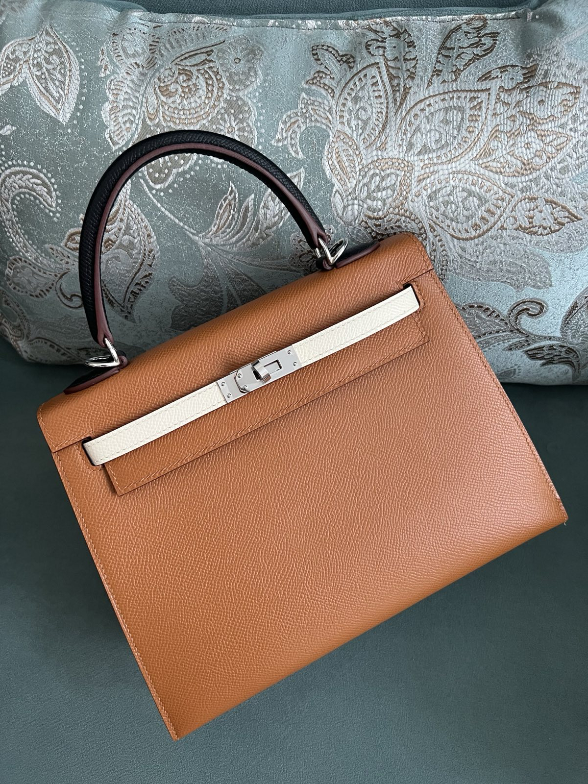 СУМКА HERMES KELLY 25 ручная работа детальное фото