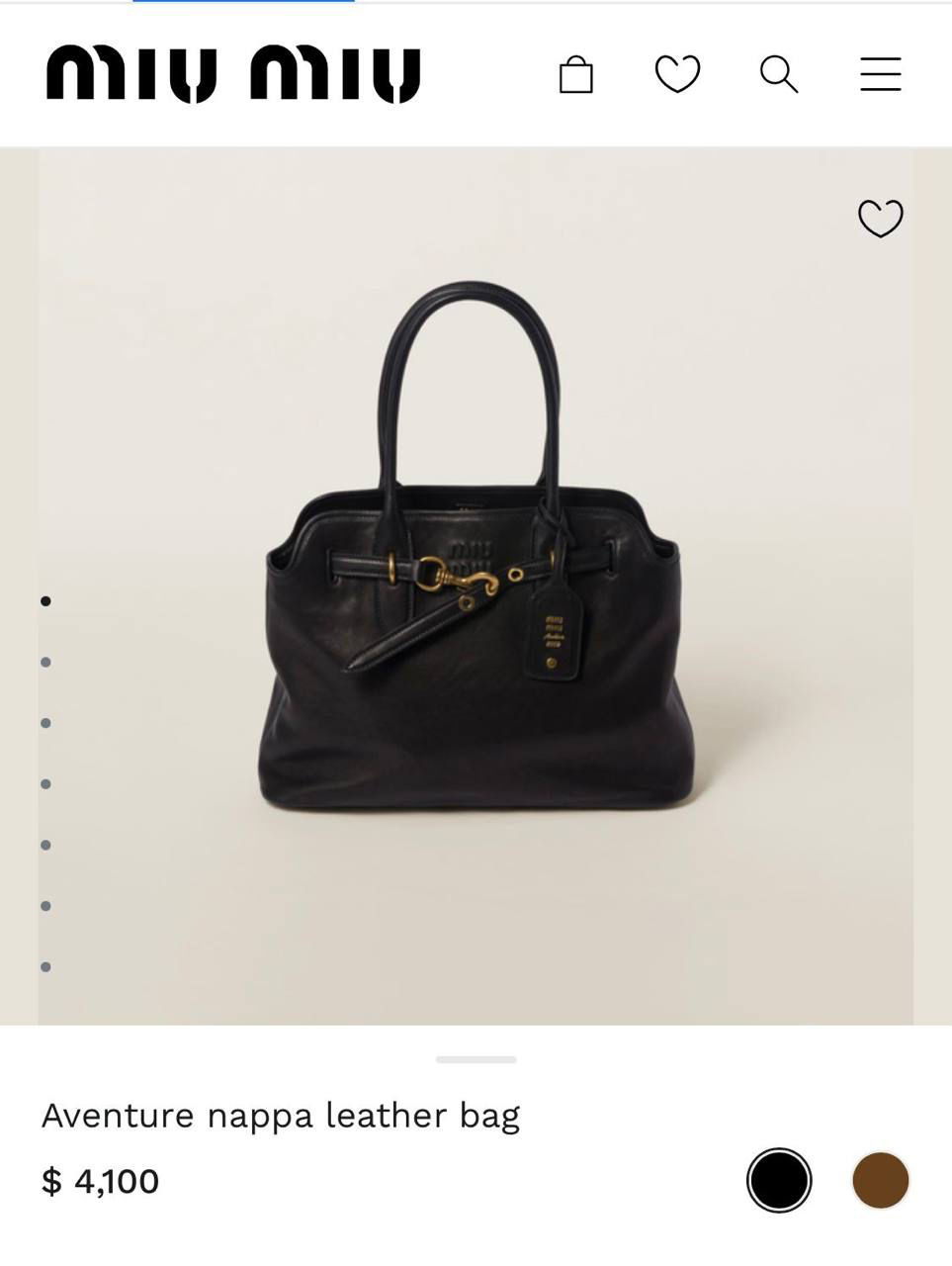 СУМКА MIU MIU детальное фото