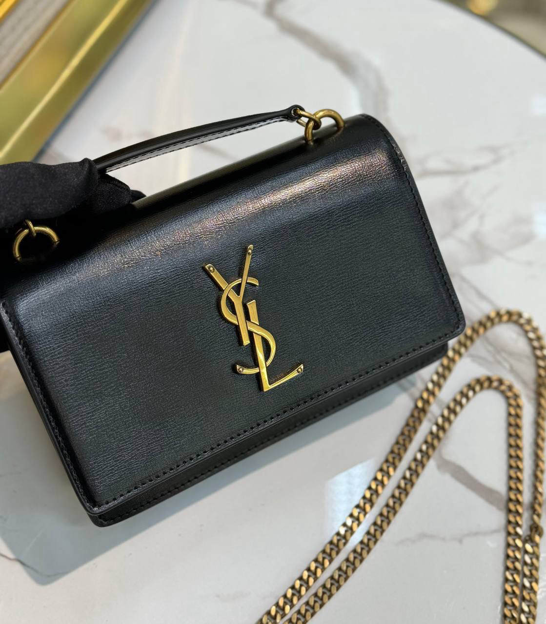 СУМКА SAINT LAURENT SUNSET CHAIN детальное фото