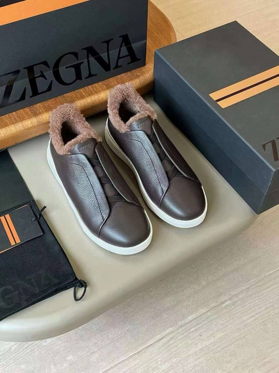 МУЖСКИЕ КЕДЫ ZEGNA детальное фото