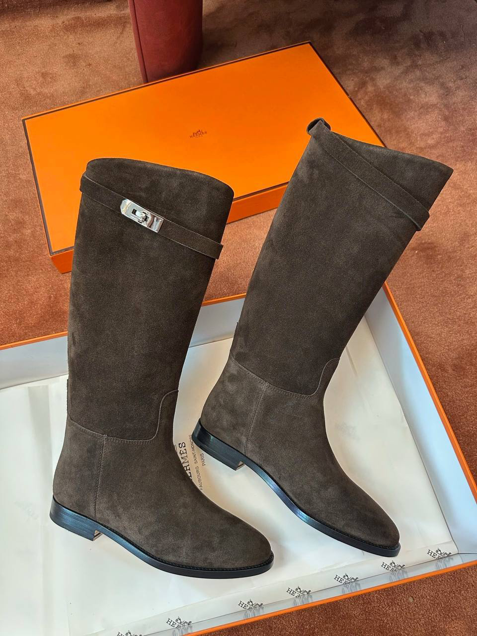 САПОГИ HERMES детальное фото