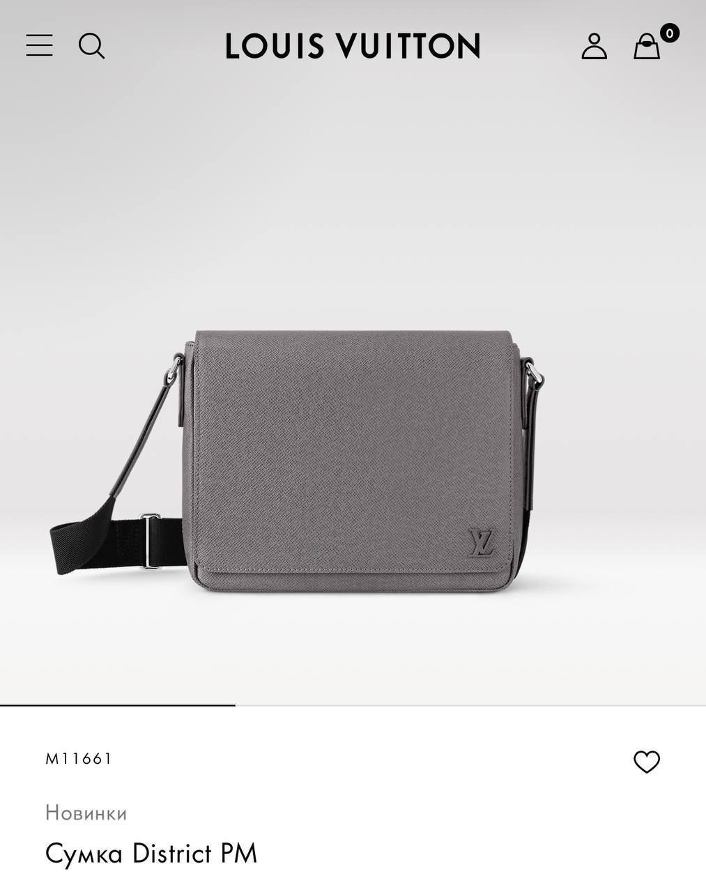 МУЖСКАЯ СУМКА МЕССЕНДЖЕР LOUIS VUITTON детальное фото