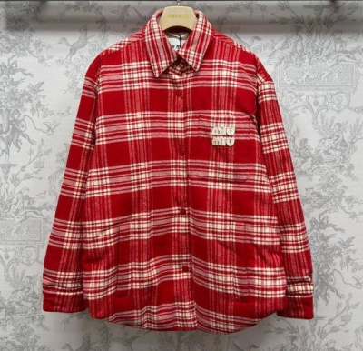 РУБАШКА УТЕПЛЕННАЯ MIU MIU фото