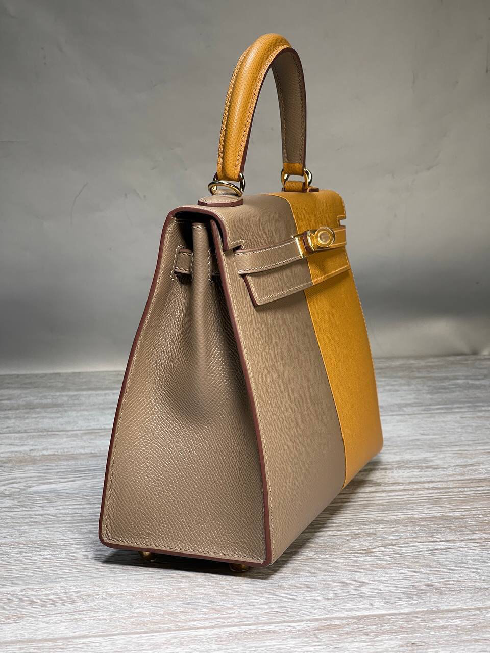 СУМКА HERMES KELLY 25 ручная работа детальное фото