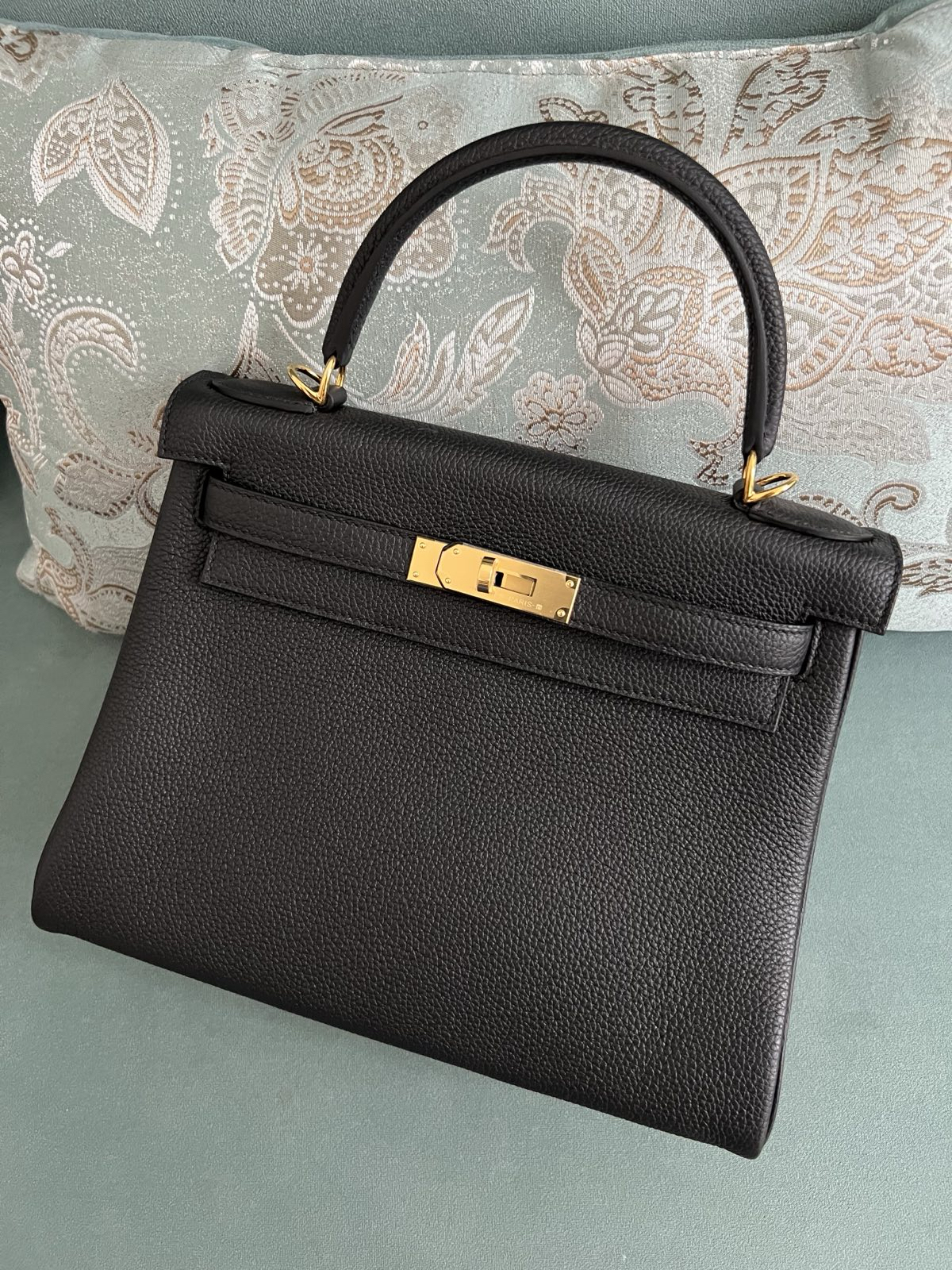 СУМКА HERMES KELLY 28 ручная работа детальное фото