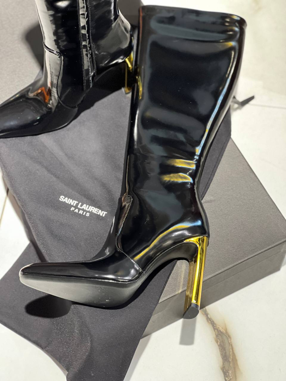 САПОГИ SAINT LAURENT детальное фото