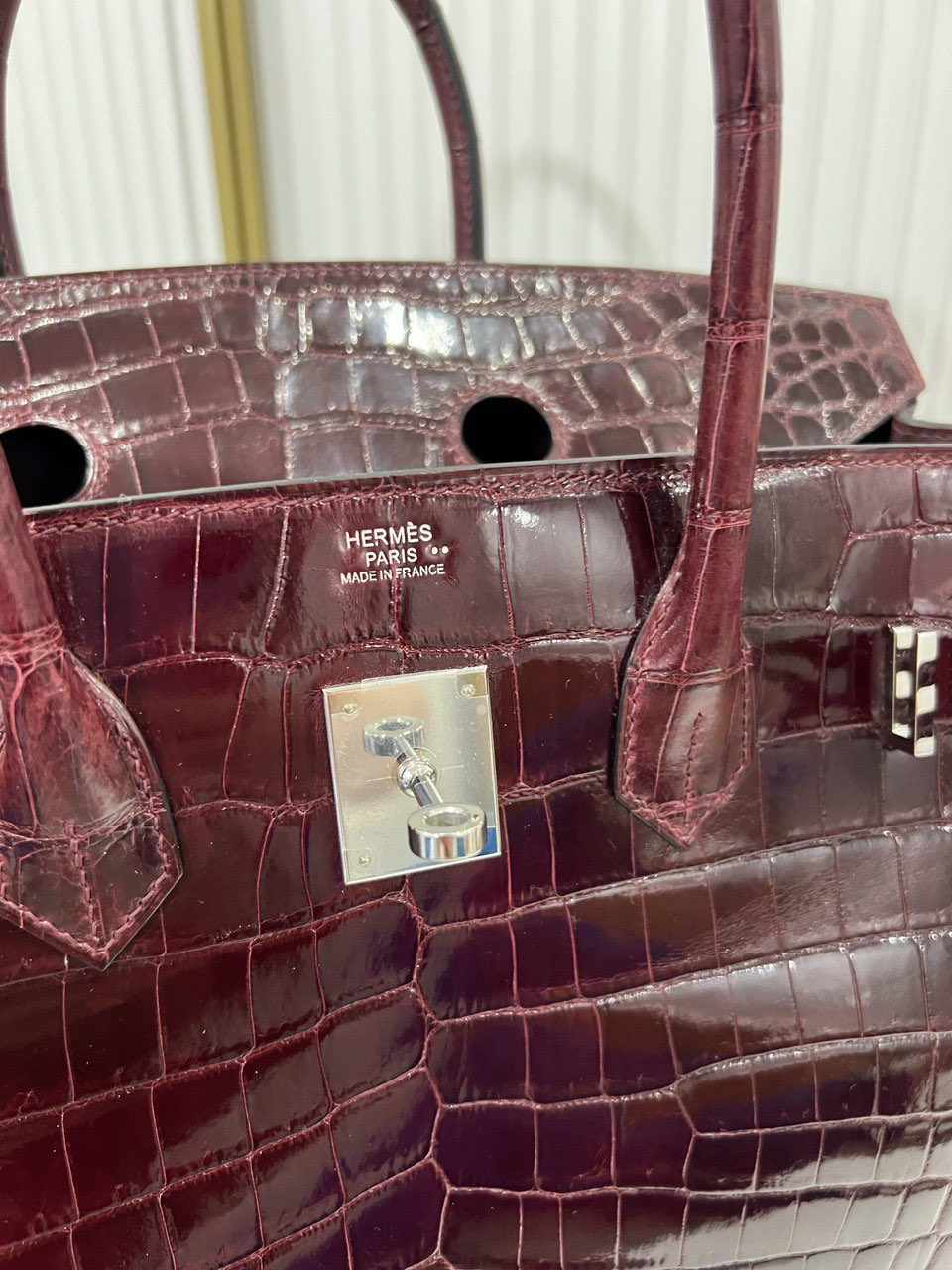 СУМКА HERMES BIRKIN 35 ручная работа детальное фото