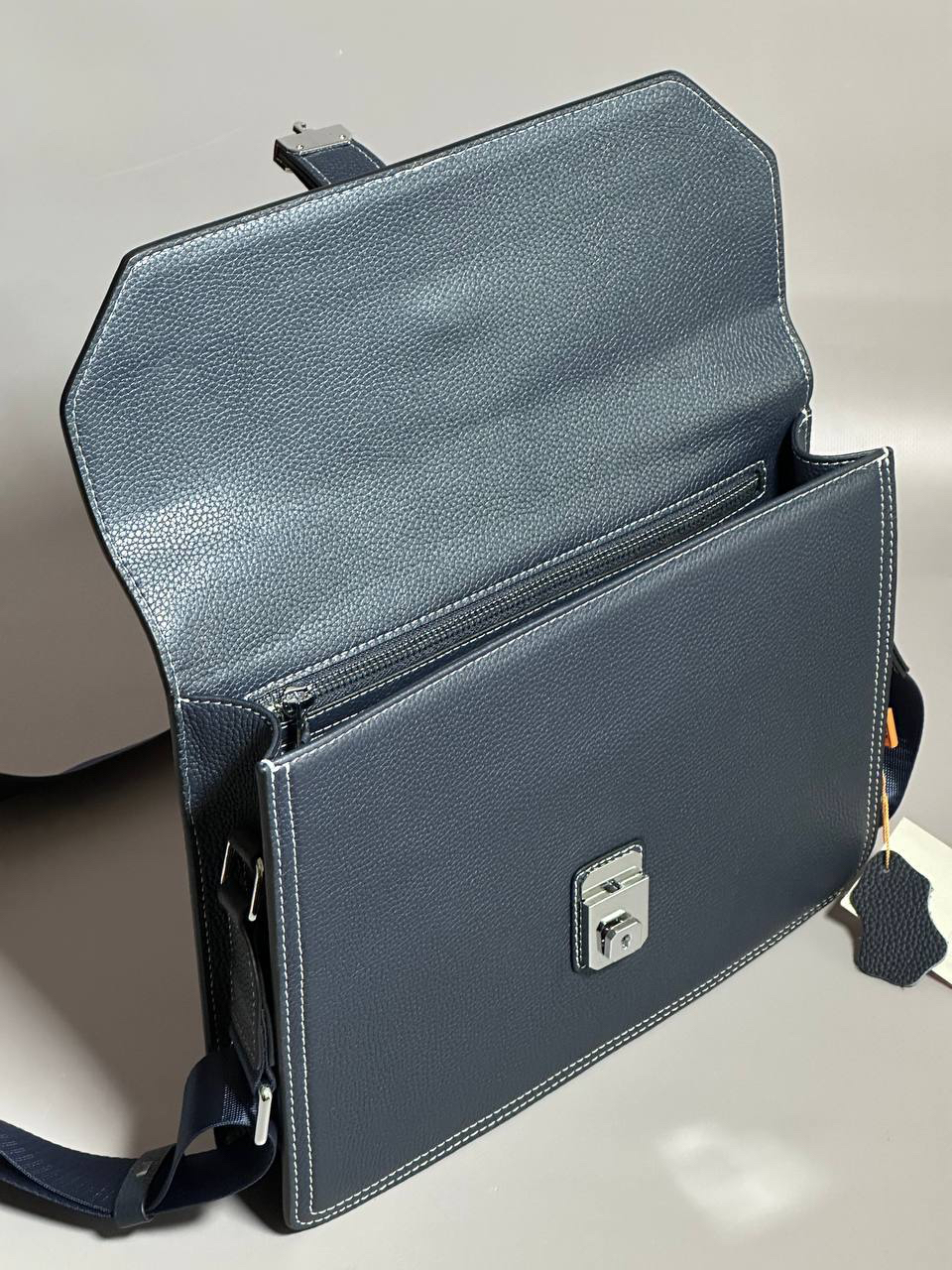 МУЖСКАЯ СУМКА МЕССЕНДЖЕР HERMES детальное фото
