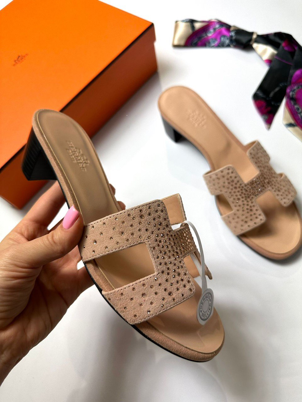 ШЛЕПКИ HERMES детальное фото