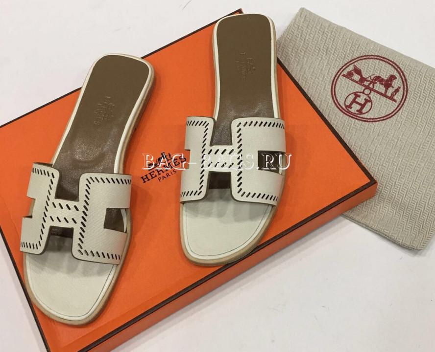 ШЛЕПКИ HERMES детальное фото