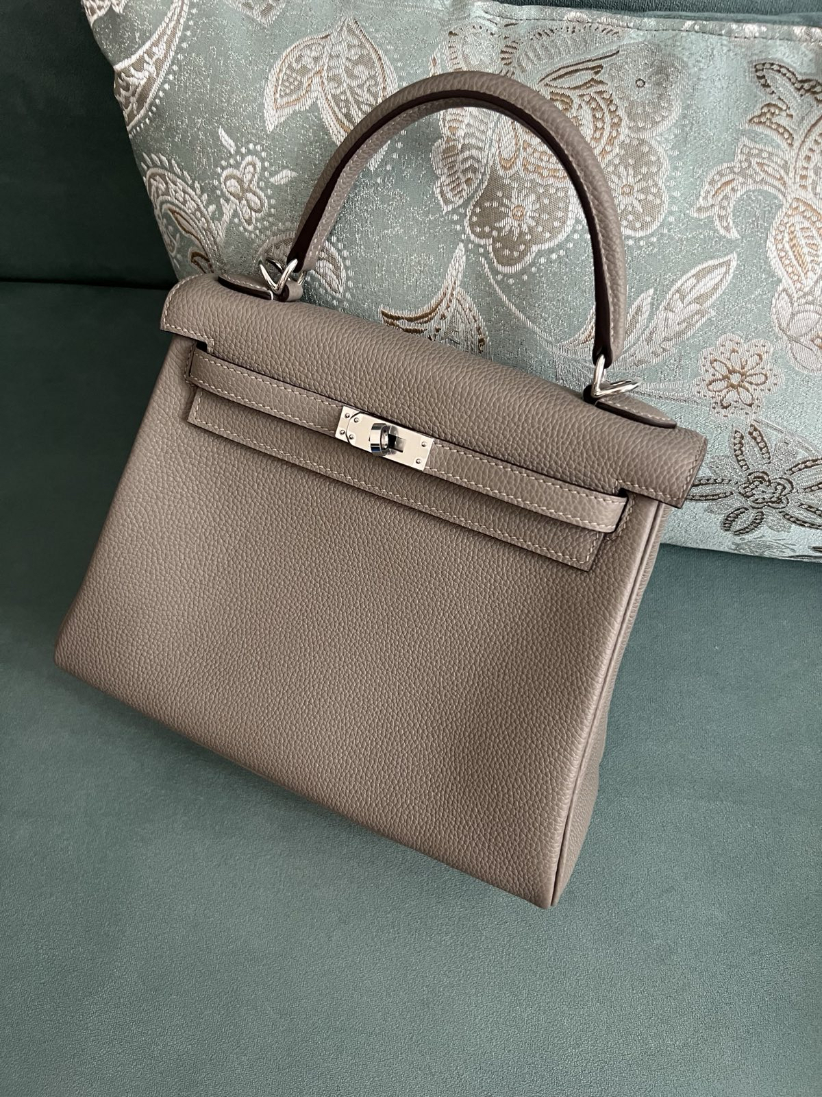 СУМКА HERMES KELLY 25 ручная работа детальное фото