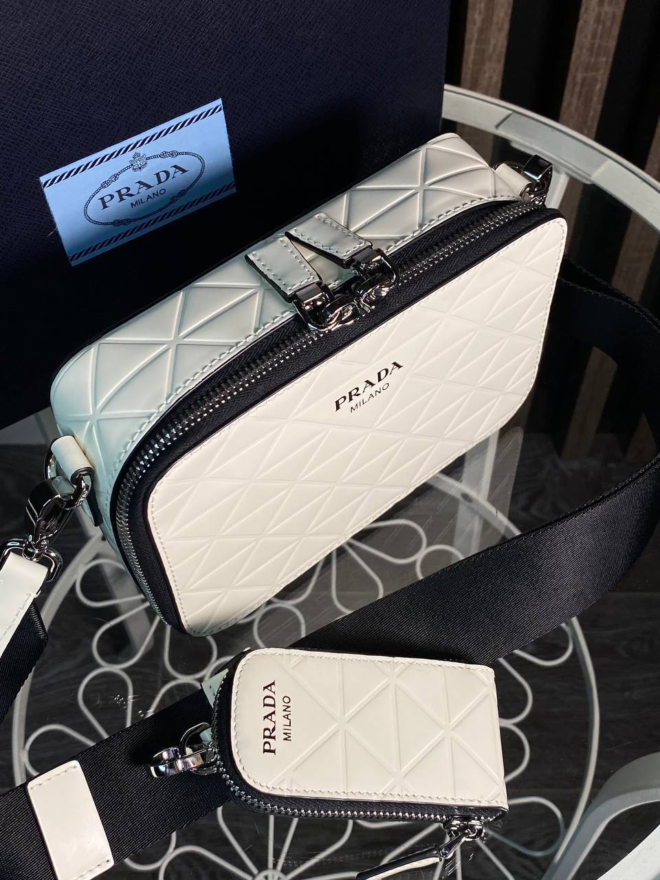 МУЖСКАЯ СУМКА МЕССЕНДЖЕР PRADA детальное фото