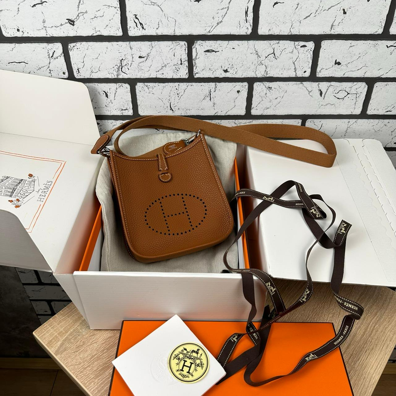 СУМКА HERMES EVELYNE MINI детальное фото