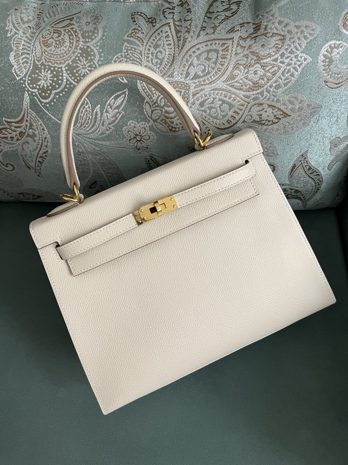 СУМКА HERMES KELLY 25 ручная работа детальное фото