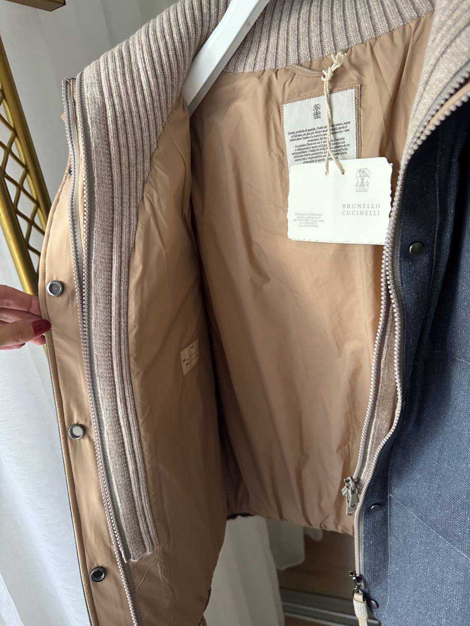 ПУХОВИК BRUNELLO CUCINELLI детальное фото