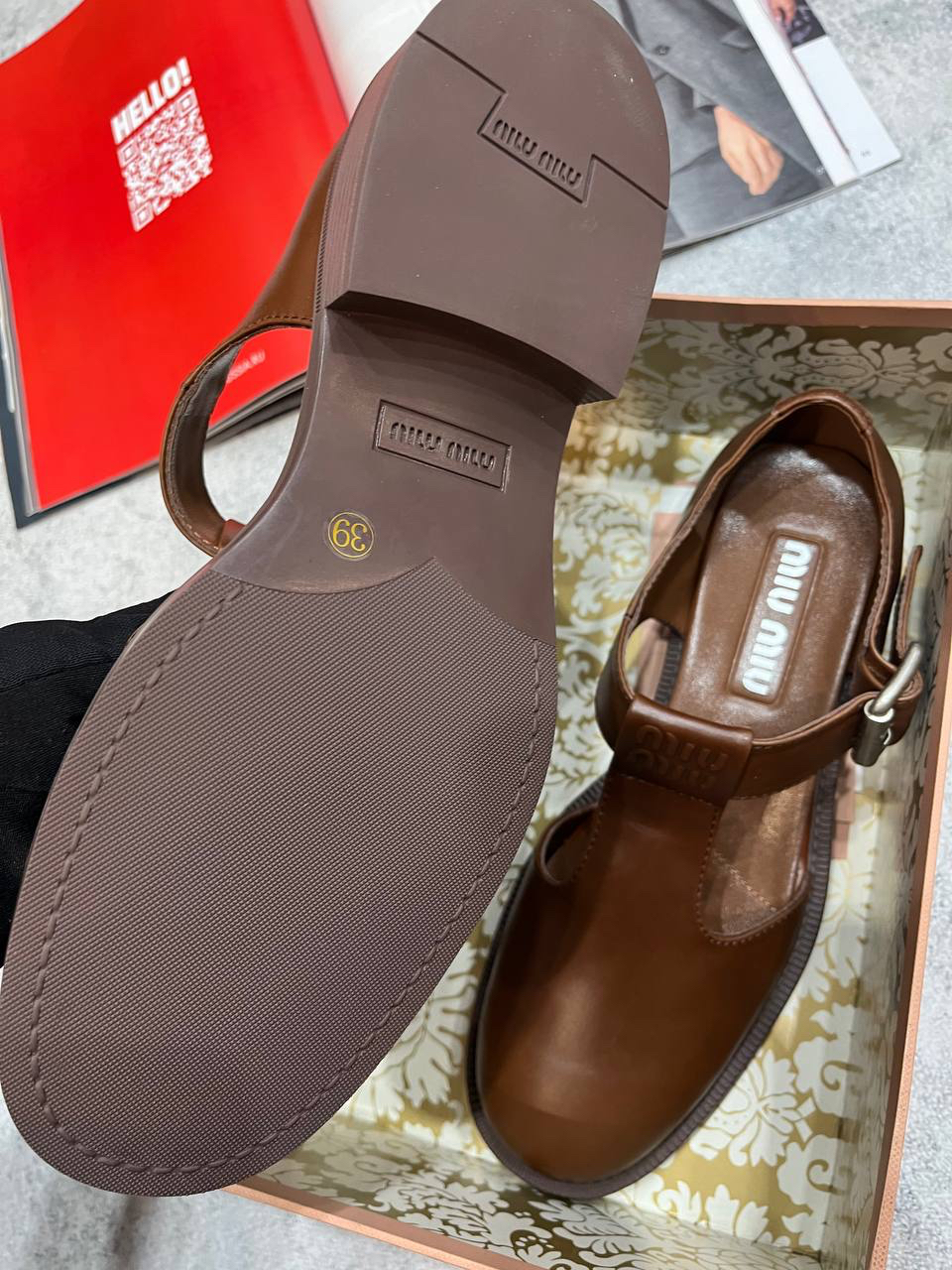 ТУФЛИ MIU MIU детальное фото