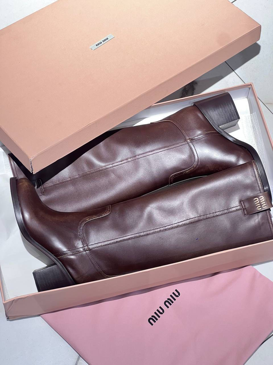 САПОГИ MIU MIU детальное фото