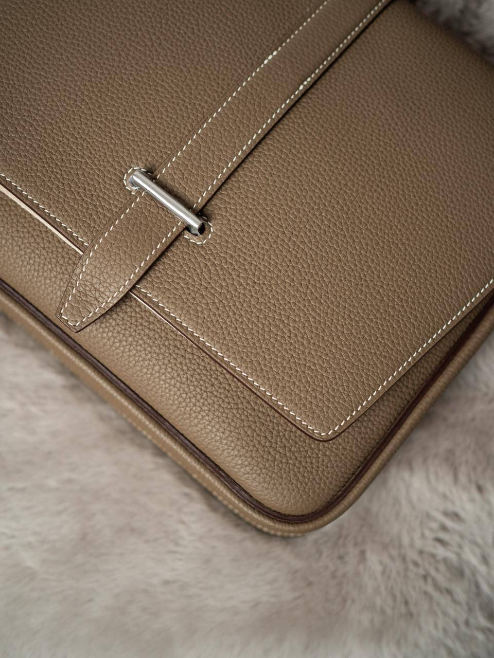 МУЖСКАЯ СУМКА МЕССЕНДЖЕР HERMES STEVE детальное фото