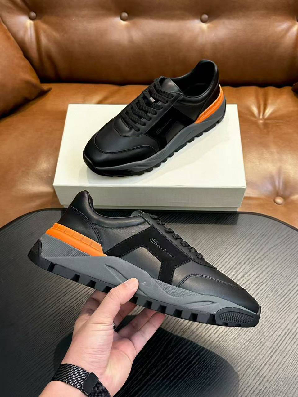 МУЖСКИЕ КРОССОВКИ SANTONI детальное фото