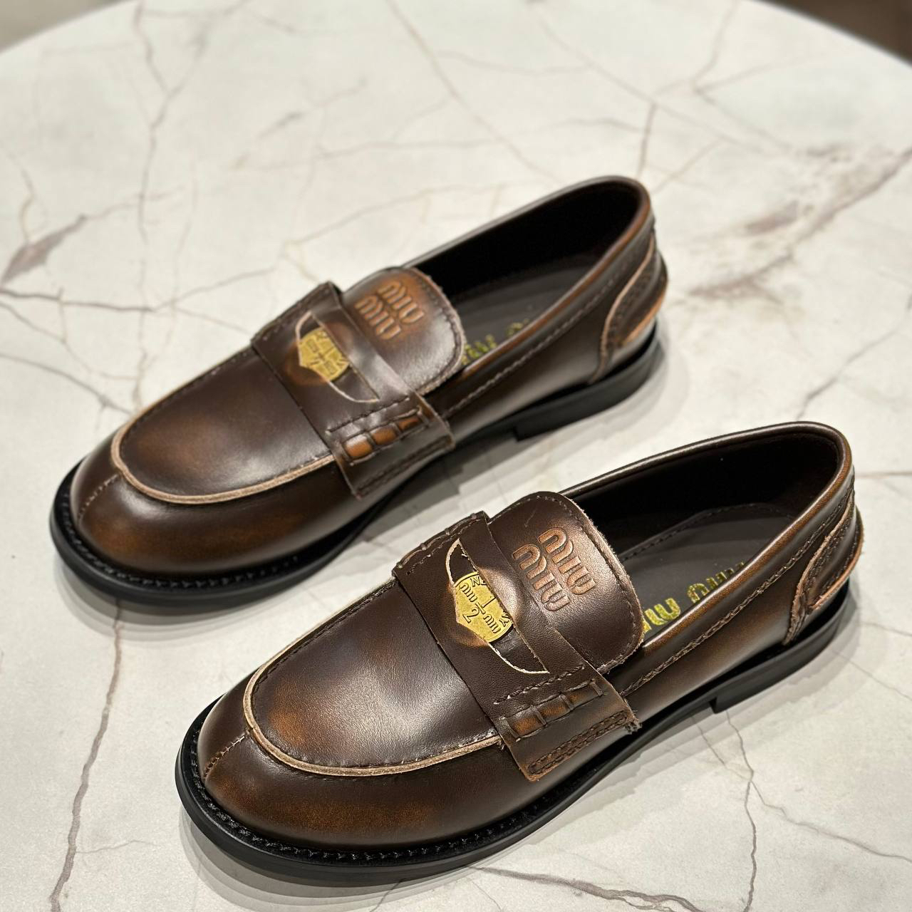 ЛОФЕРЫ MIU MIU детальное фото