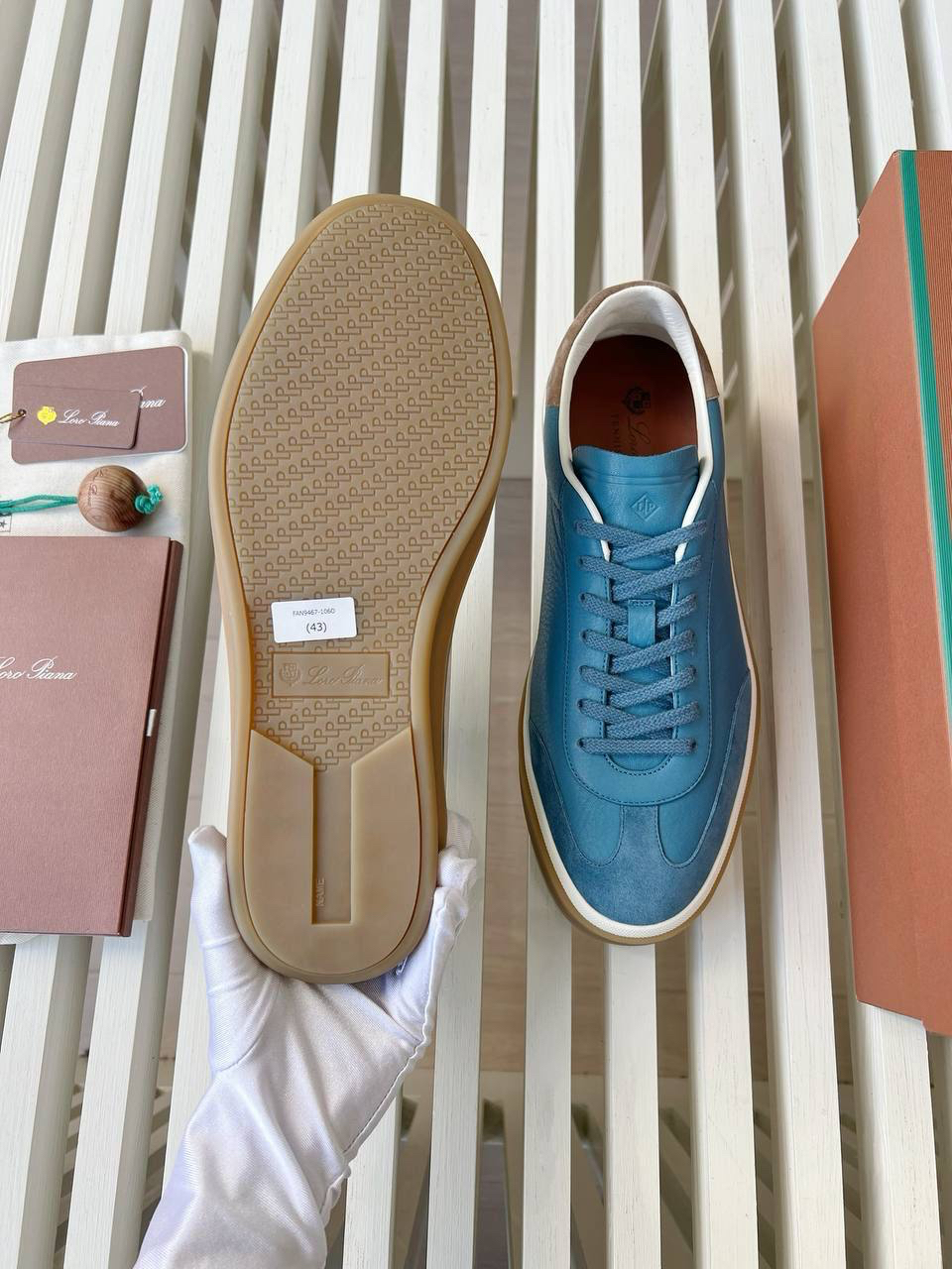 МУЖСКИЕ КЕДЫ LORO PIANA детальное фото